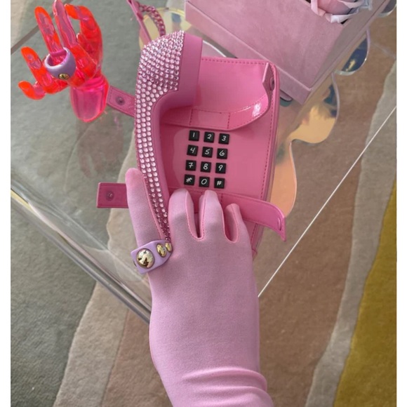 Betsey Johnson Call Me Old School Phone Crossbody - Picture 8 of 13